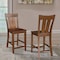 International Concepts Ava Solid Wood Counter Height Bar Stool - 24" Seat Height - Espresso S581-132 - alternate 3
